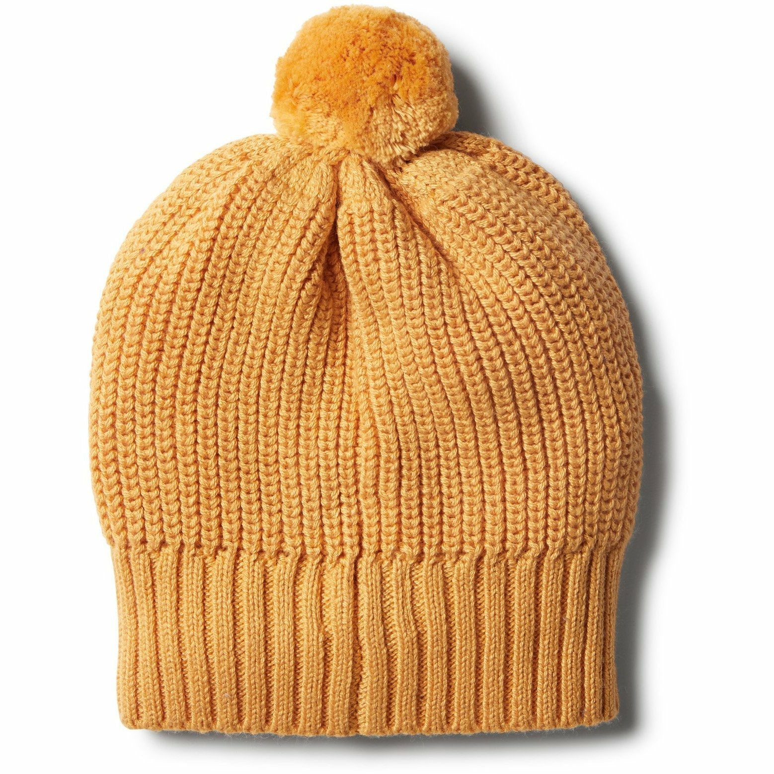 Golden Apricot Knitted Spot Hat