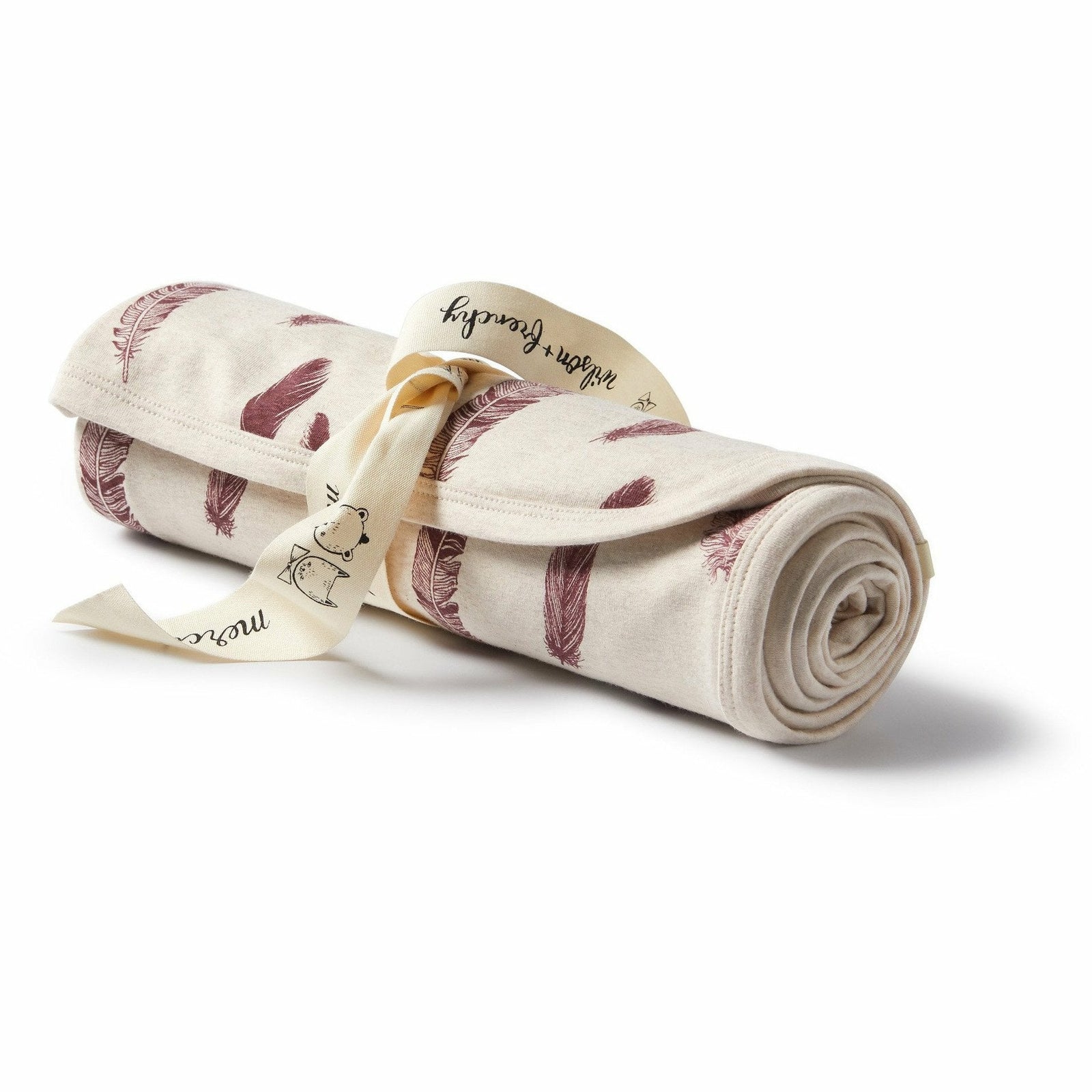 Organic Bunny Rug - Falling Feathers