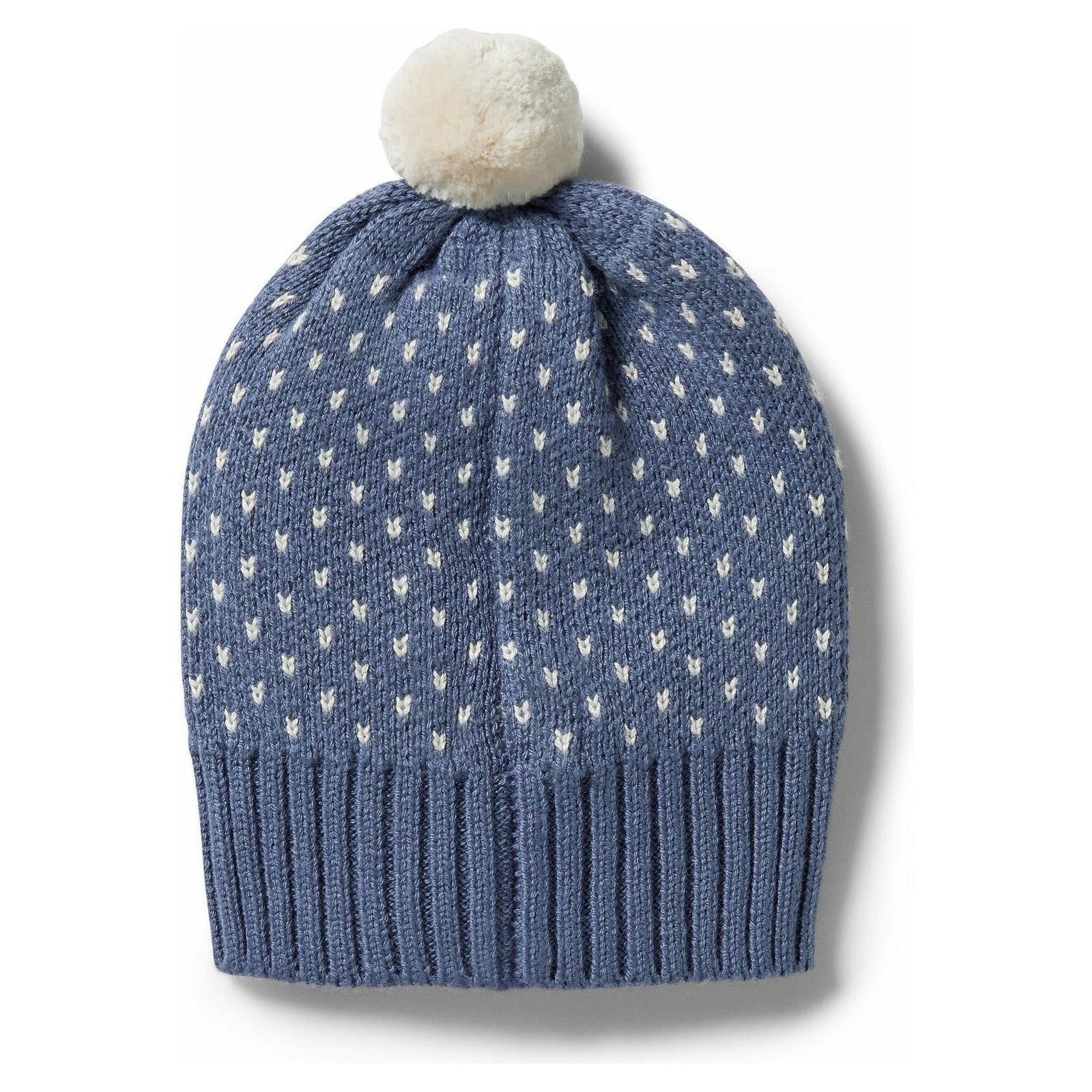 Knitted Fleck Hat - Blue Depths