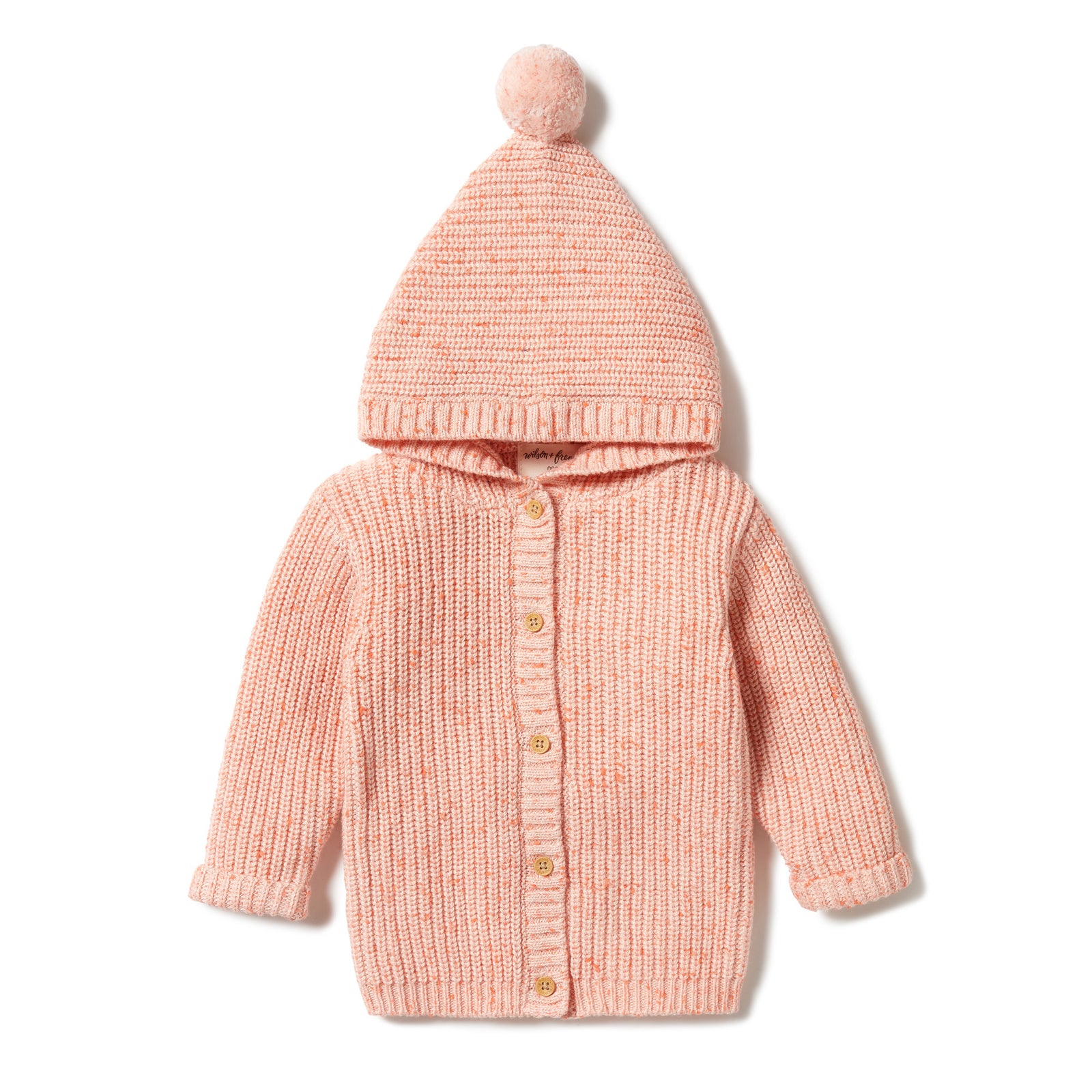 Knitted Jacket - Silver Peony Fleck