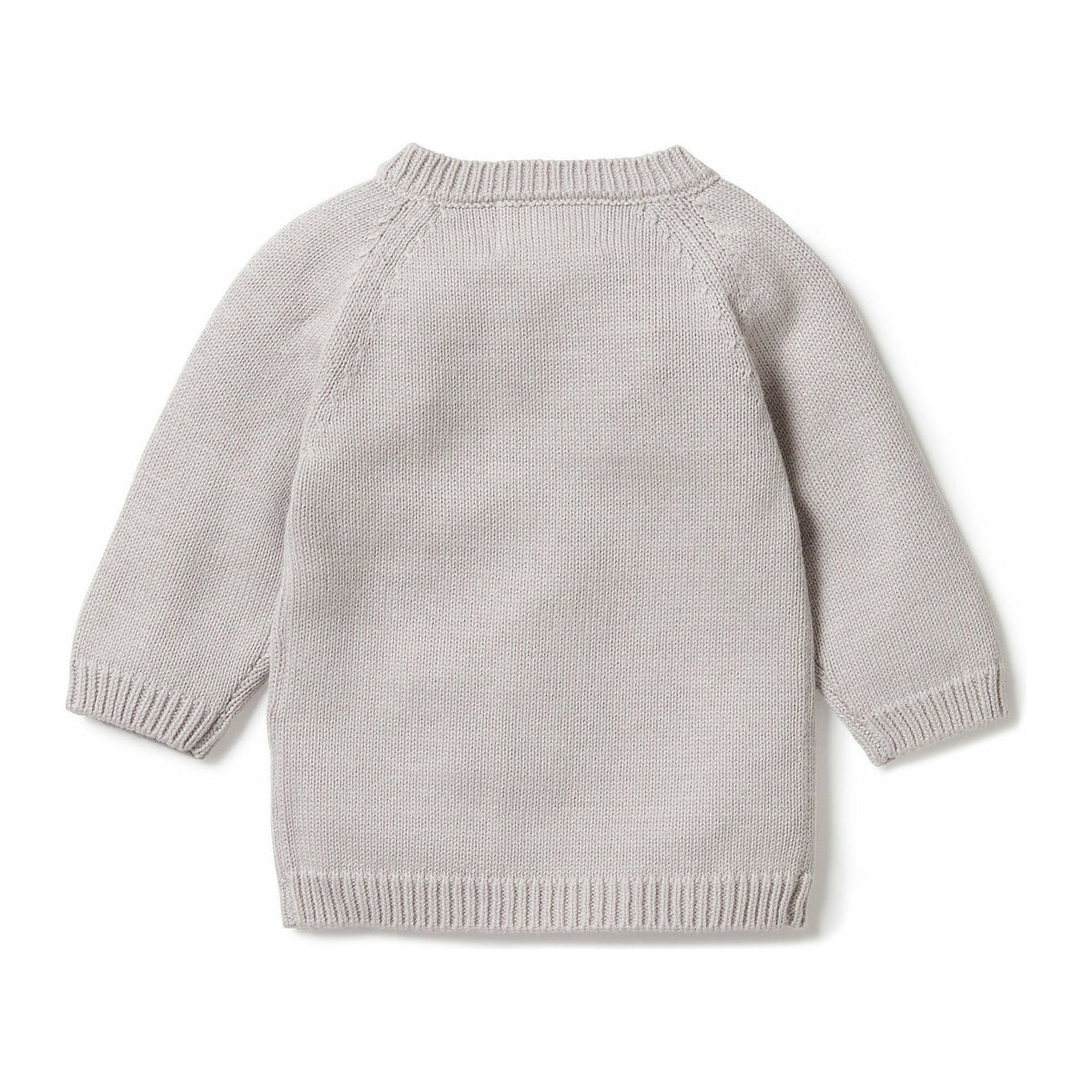Knitted Zipped Cardigan - Nimbus Cloud