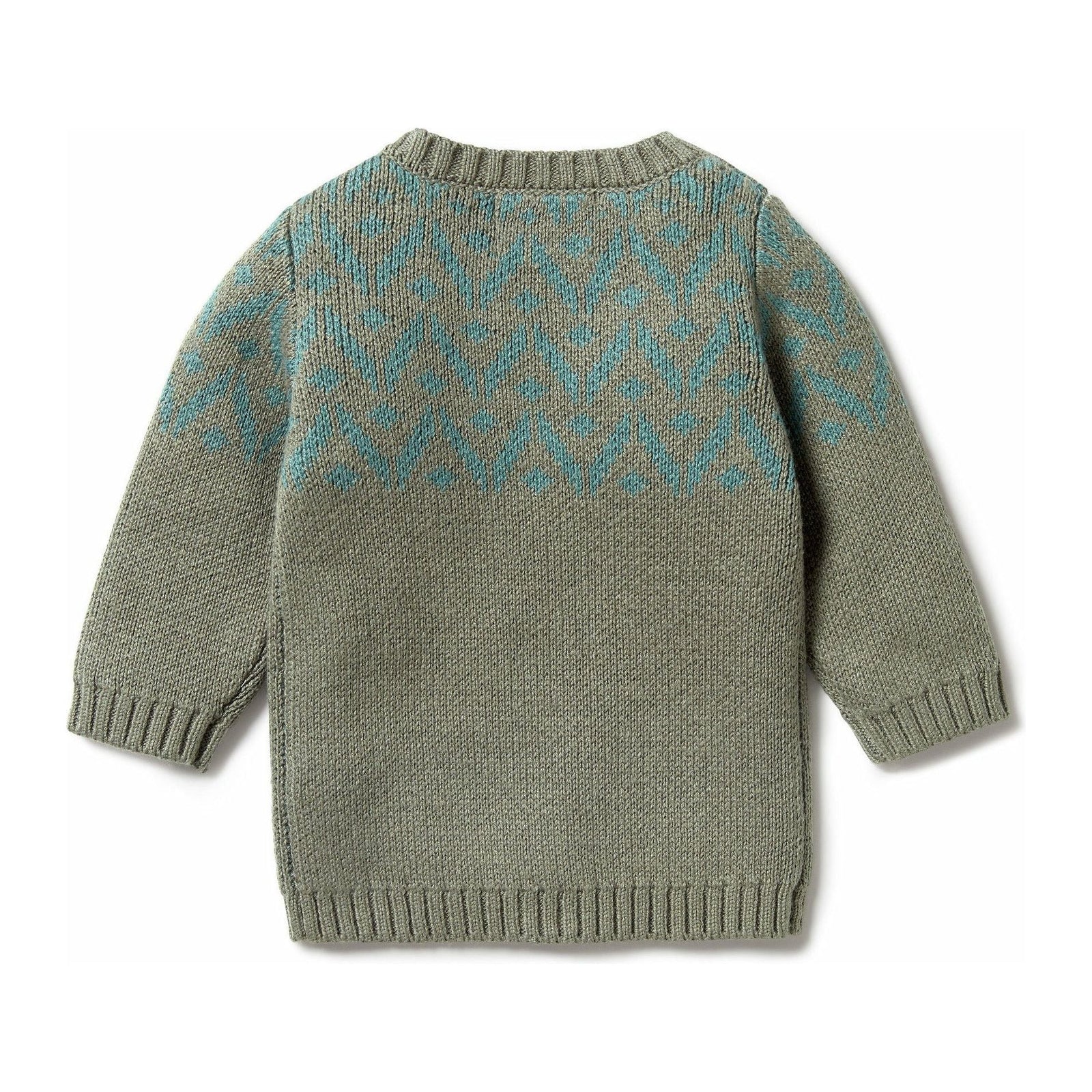 Knitted Fair Isle Jumper - Shadow