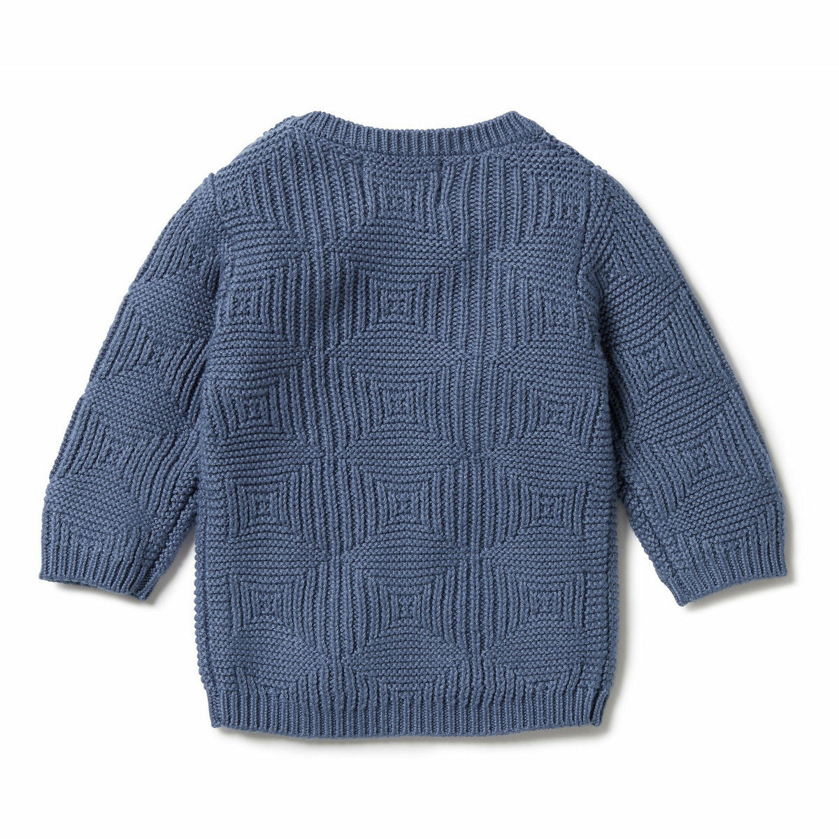 Knitted Jacquard Jumper - Blue Depths