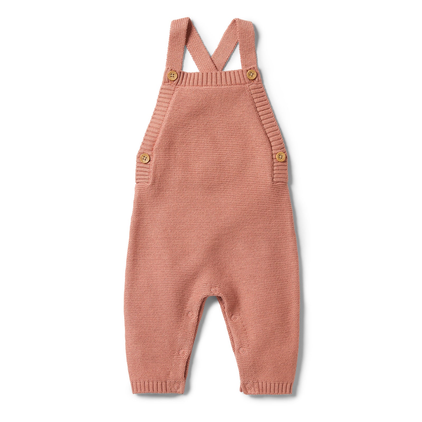 Knitted Overall - Cream Tan