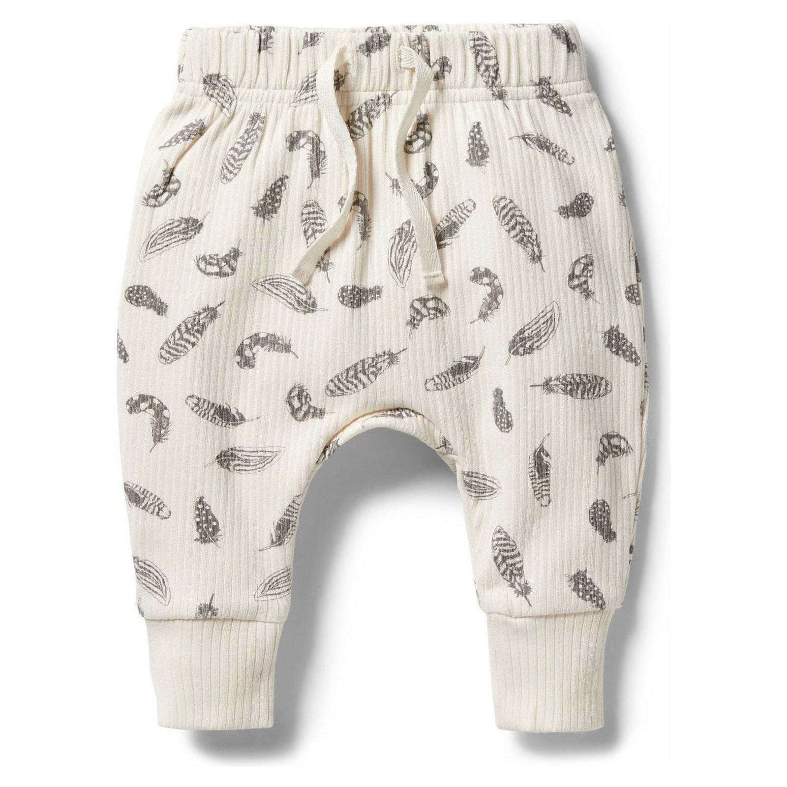 Organic Rib Slouch Pant - Tiny Feather