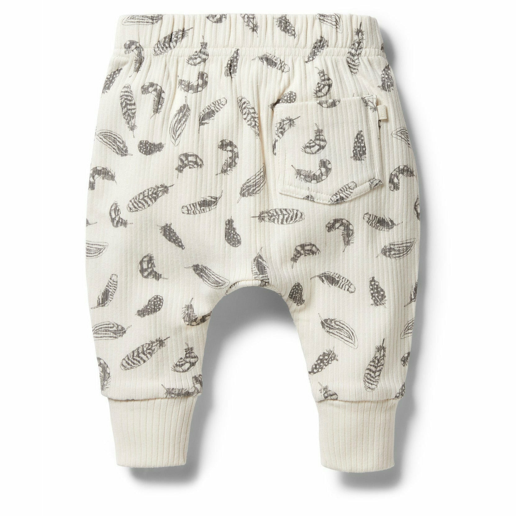 Organic Rib Slouch Pant - Tiny Feather