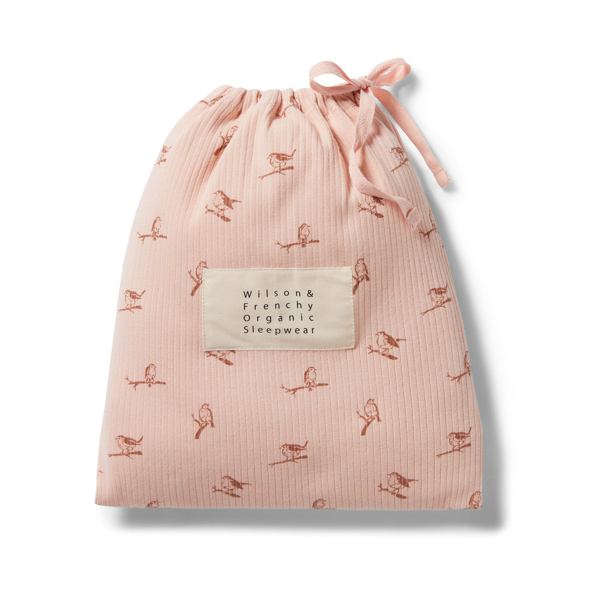 Organic Rib Long Sleeve Pyjamas - Robin