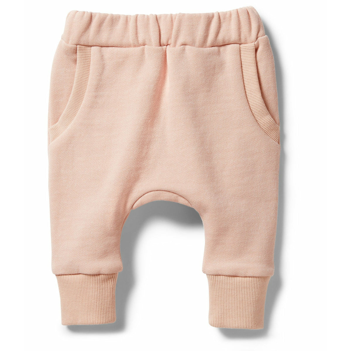 Organic French Terry Slouch Pant - Cameo Rose