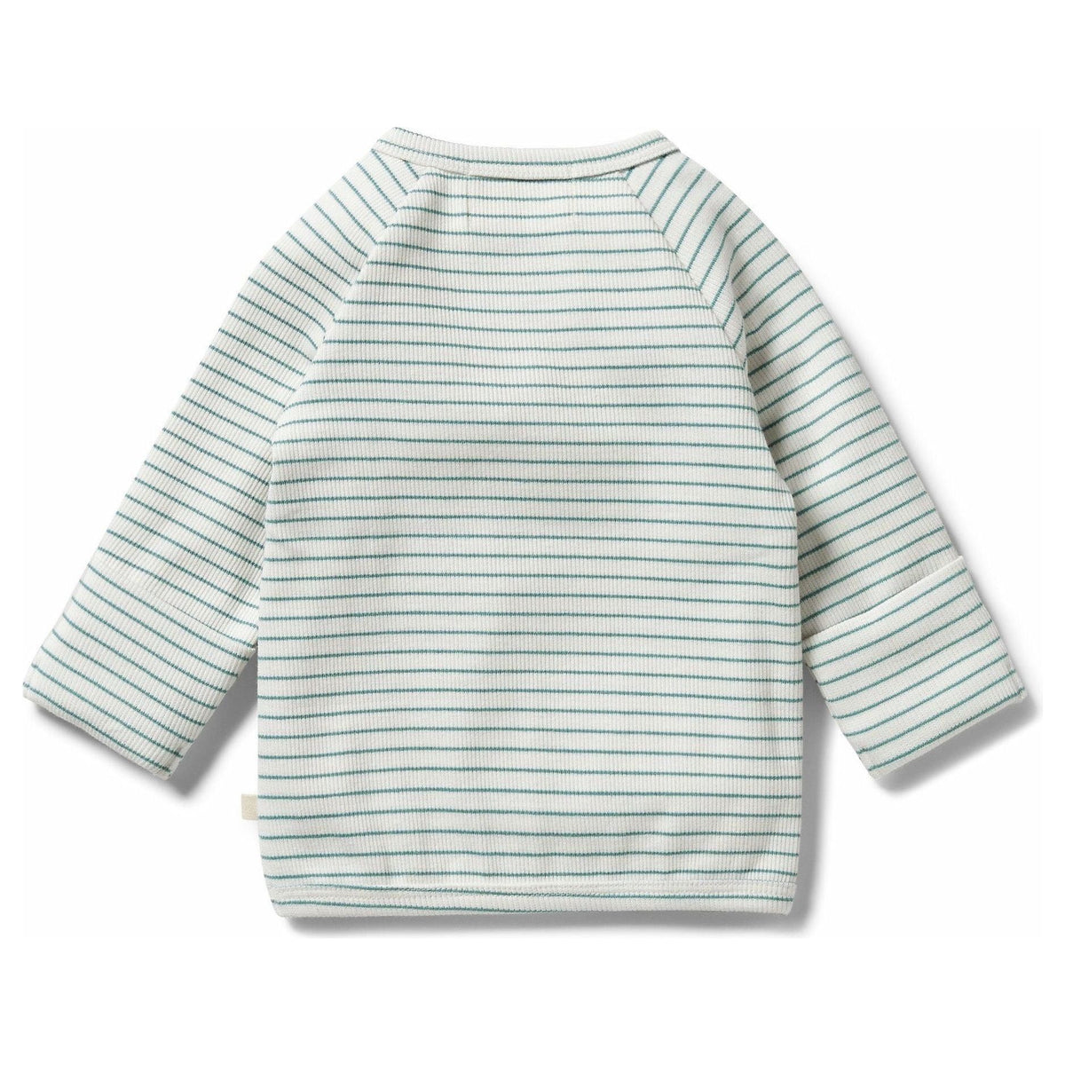 Organic Stripe Rib Kimono Top - Arctic