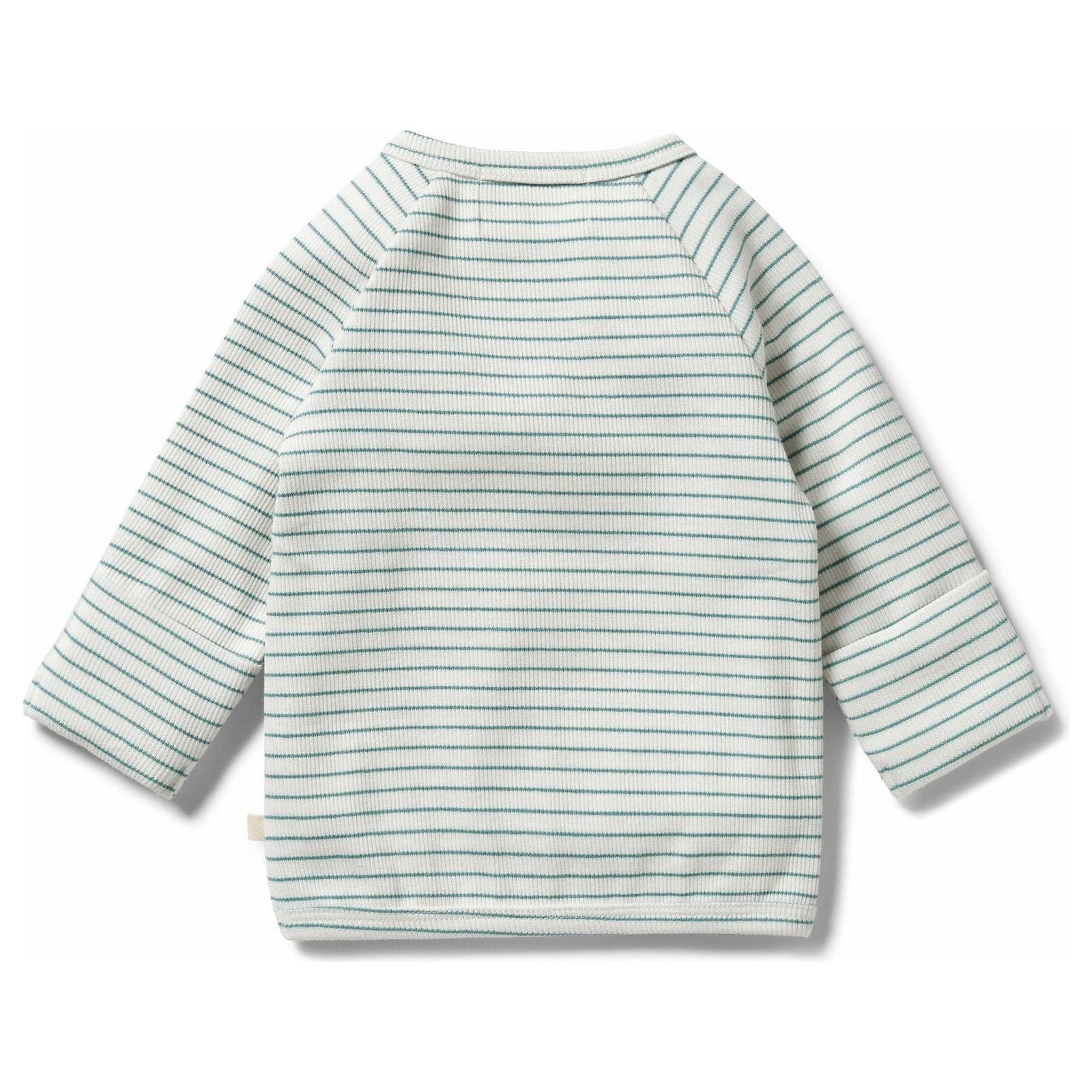 Organic Stripe Rib Kimono Top - Arctic