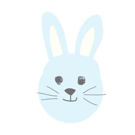 Blue Bunny Baby Card S