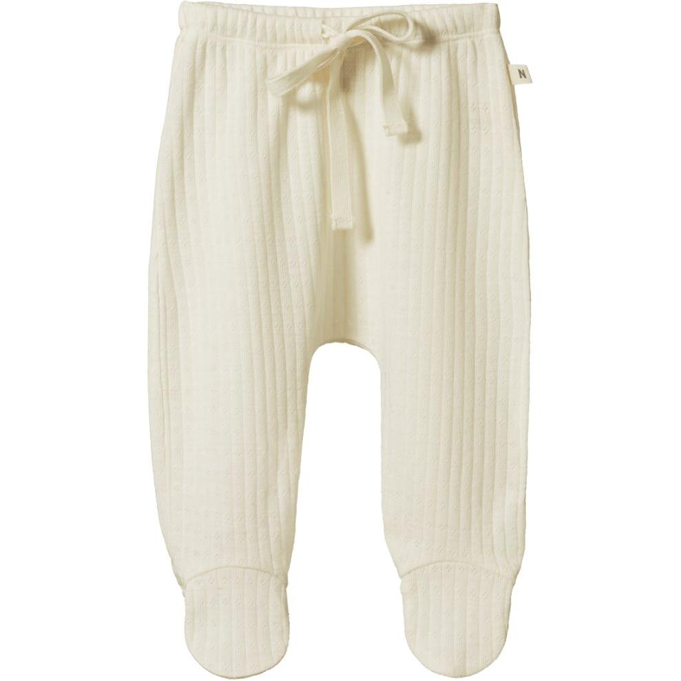 Merino Essentials Footed Rompers Pointelle