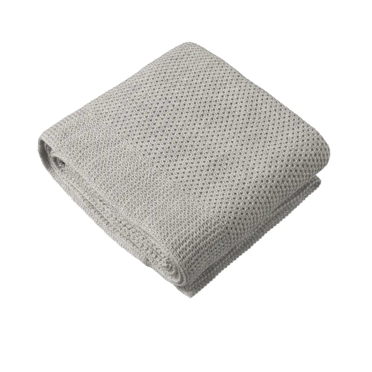 Merino Knit Blanket Bassinet Light Grey