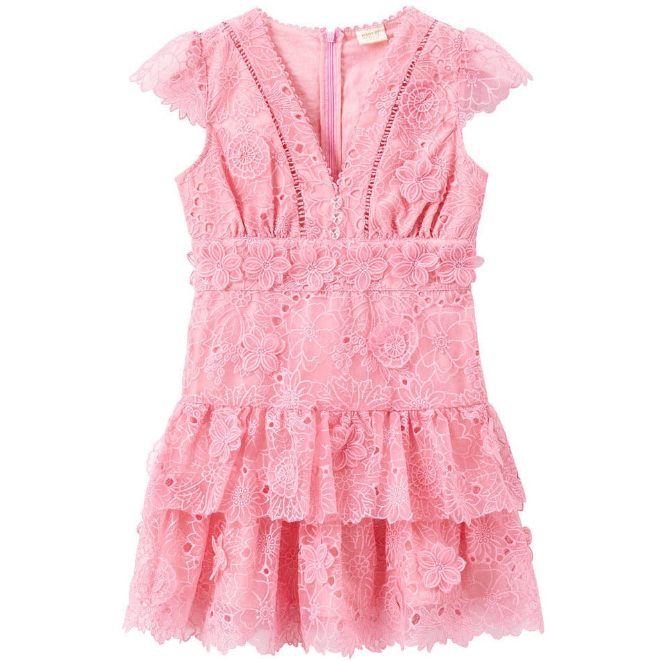 Mia Lace Dress - Pink