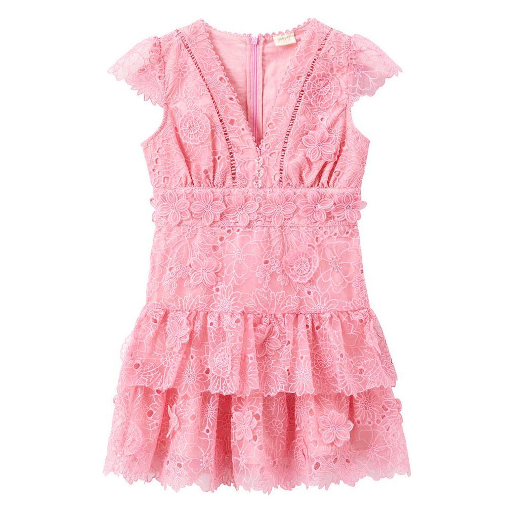 Mia Lace Dress - Pink