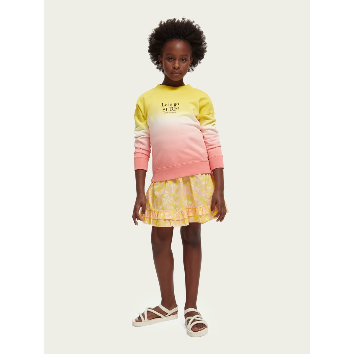 Printed Longer-Length Skirt